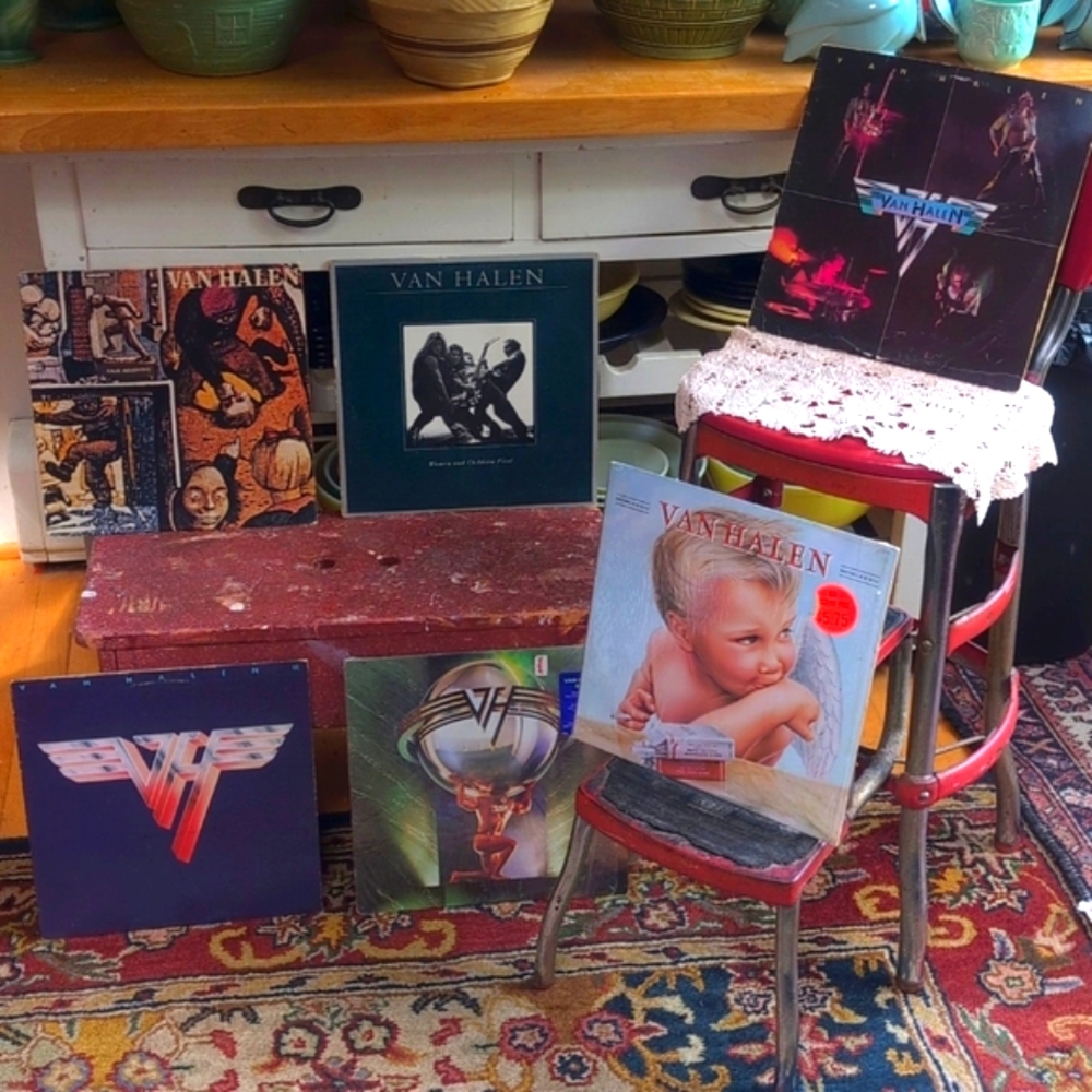 💥SOLD💥VAN HALEN Authentic Vintage Vinyl Record's"6"🔥Huge Bundle Sale🔥